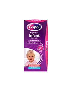 Calpol Infant Suspension Sugar-free Strawberry Flavour - 100ml