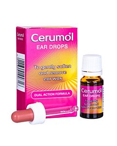Cerumol Ear Drops 10ml bottle and box