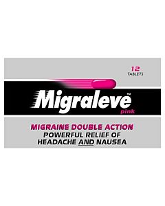 Migraleve Pink - Double Action Migraine Relief - 24 Tablet Pack