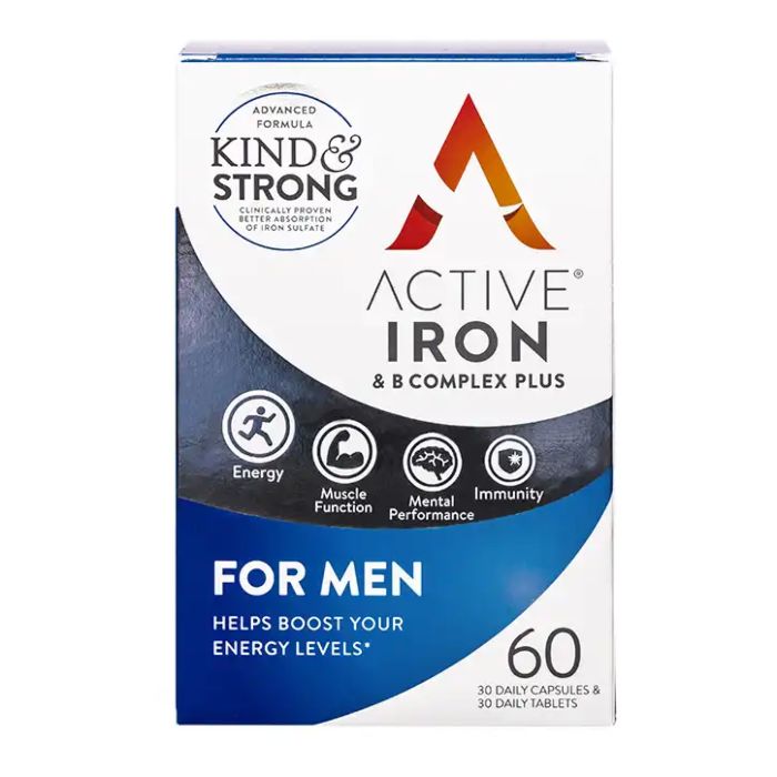 Active Iron & B Complex+ Men - 60 | Reach Pharmacy UK