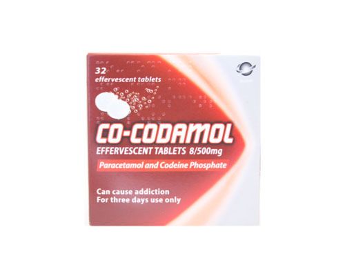 Co-codamol Effervescent Tablets 8/500mg - 32 Tablet Pack