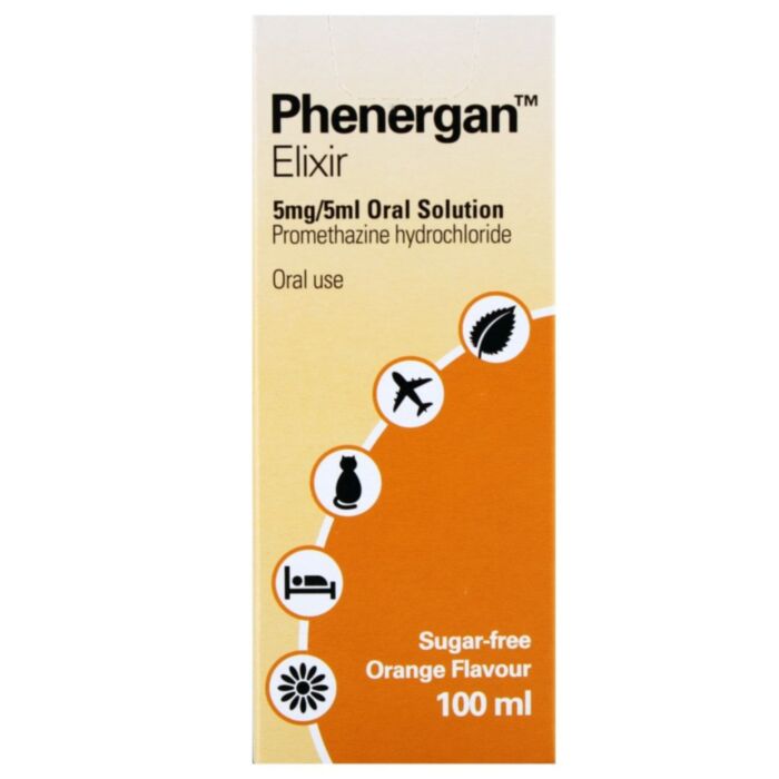 Phenergan Elixir Sugar-Free Oral Solution | 5mg/5ml Promethazine Liquid ...