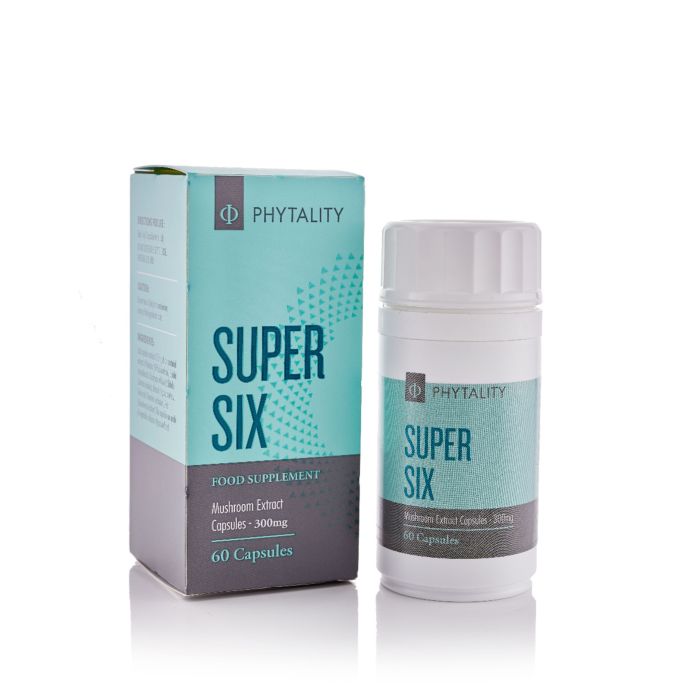 Phytality Super Six Mushroom Extract Capsules - 60 Capsules