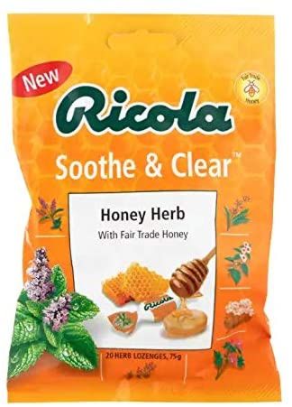 Ricola Soothe and Clear Honey Herb Lozenges - 75g