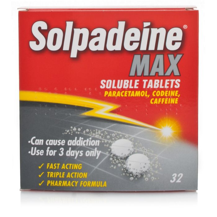 Solpadeine Max Soluble Tablets box